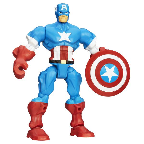 Boneco Marvel Super Hero Mashers Capitão América - Hasbro - Capitão América