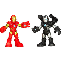 Tudo sobre 'Boneco Marvel Superhero Adventures Sh Iron Man e War Machine Figure Single Hasbro - 33081/A5859'