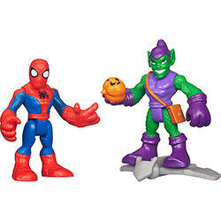 Tudo sobre 'Boneco Marvel Superhero Adventures Sh Spider Man e Green Goblin Figure Single Hasbro - A7109/A7110'