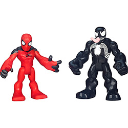 Boneco Marvel Superhero Adventures Sh Spider Man e Venom Figure Single Hasbro - A7109/A5115