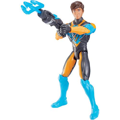 Boneco Max Steel com Acessório Max Lançador Aqua - Mattel
