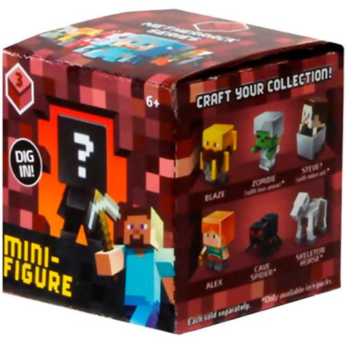 Tudo sobre 'Boneco Minecraft Figuras Surpresa - Mattel'