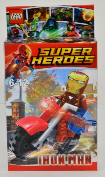 Boneco Moto Super Heroes - Homem de Ferro - Lego