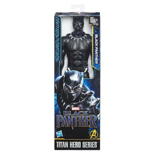 Boneco Pantera Negra Black Panther Marvel Titan Hero 30 Cm
