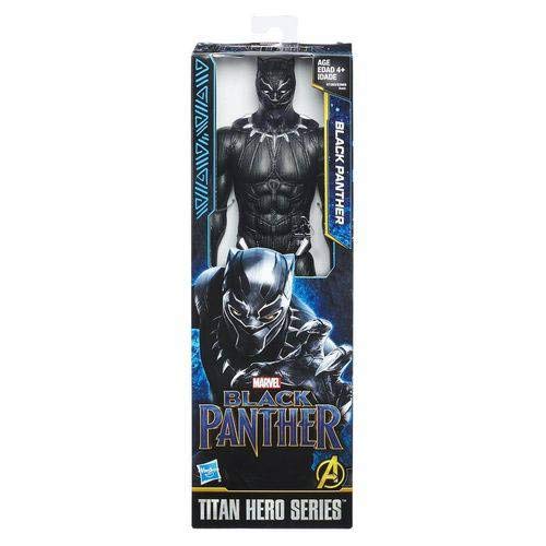 Boneco Pantera Negra Black Panther Marvel Titan Hero 30 Cm