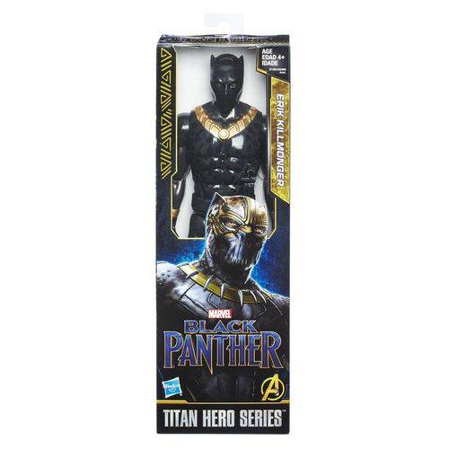 Tudo sobre 'Boneco Pantera Negra - Erik Killmonger Marvel Titan 30cm'