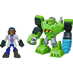 Boneco PlaySkool Transformers Minicon Boulder And Doc Green 2,5" e 3" - Hasbro