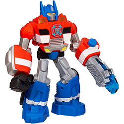Tudo sobre 'Boneco Playskool Transformers Rescue Bot Eletronic Optimus Prime - Hasbro'