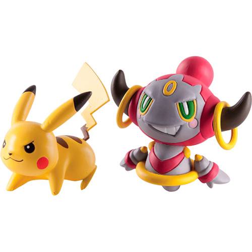 Boneco Pokémon Mini Figura Pikachu e Hoopa - Tomy
