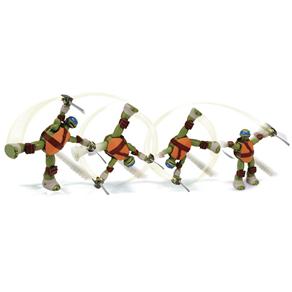 Boneco Tartaruga Ninja Action Multikids - Leonardo