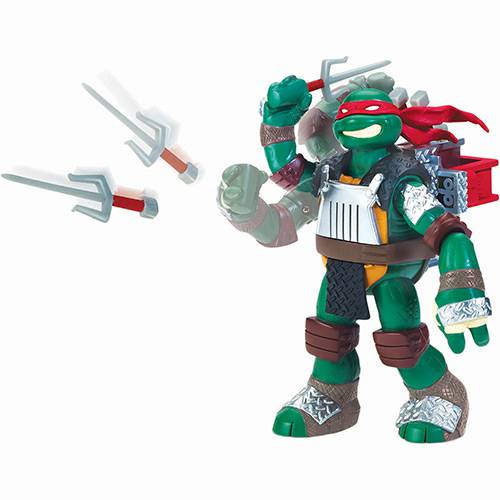 Tudo sobre 'Boneco Tartarugas Ninja Flingers Raphael 14cm - Multikids'