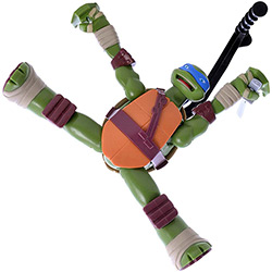 Boneco Tartarugas Ninja Leonardo Action 15cm - Multikids