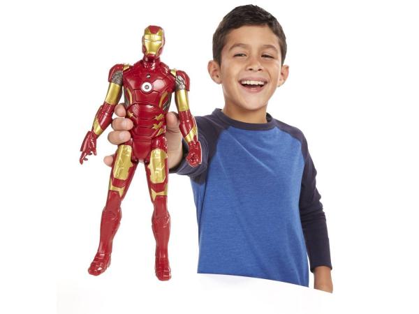 Boneco Titan Heroes Tech Iron Man - Marvel Avengers Age Of Ultron - Hasbro