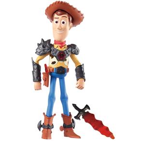 Boneco Toy Story 3 Básico - Woody com Armadura de Batalha - Mattel