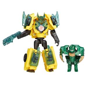 Boneco Transformers Hasbro Robots In Disguise - Bumblebee Vs Manjor Mayhem