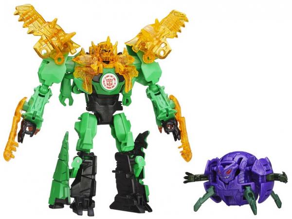 Boneco Transformers Robots In Disguise - Grimlock e Decepticon Back Hasbro