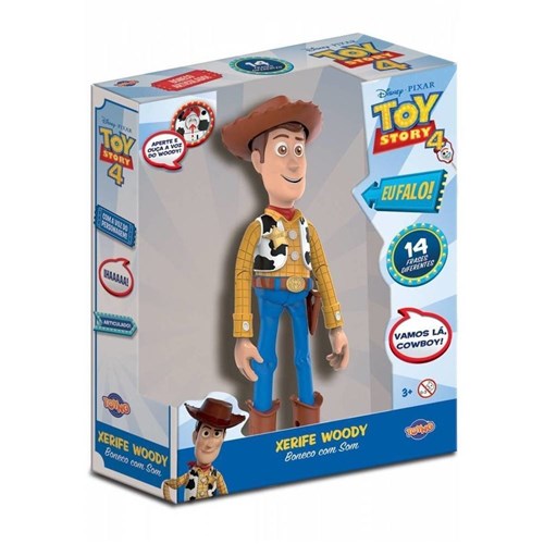 Boneco Woody Toy Story 4 com 14 Frases - Toyng 38191
