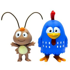 Bonecos de Vinil - Galinha Pintadinha - Galinha e Baratinha - Lider