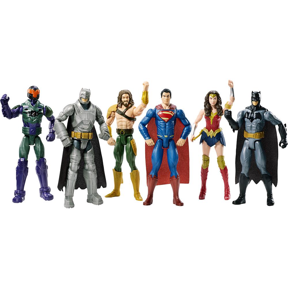 Bonecos Filme Batman Vs Superman 6 Heróis de 30cm Dpt14 - Mattel