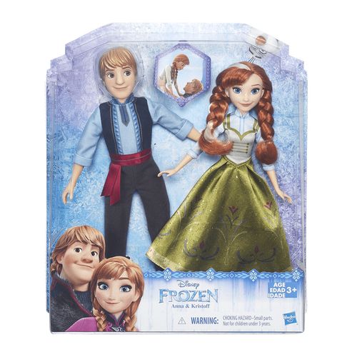 Bonecos Frozen Anna e Kristoff Hasbro - B5168