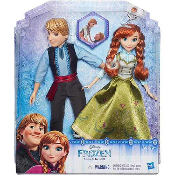 Bonecos Frozen Anna e Kristoff - Hasbro B5168