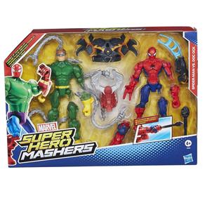 Bonecos Hasbro - Hero Mashers Duplo - Homem Aranha Versus Doc Ock