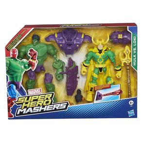 Bonecos Hasbro - Hero Mashers Duplo - Hulk Versus Loki
