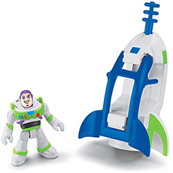 Bonecos Imaginext Toy Story 3 - Buzz Lightyear e Nave - Mattel