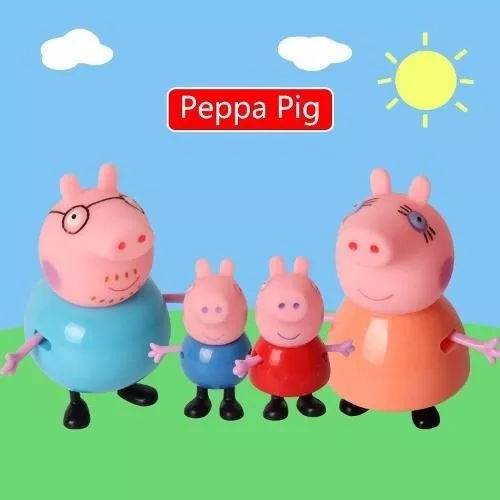 Bonecos Peppa Pig e Familia - Mini Figuras