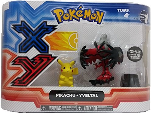 Bonecos Pokémon XY Pikachu & Yveltal - Tomy