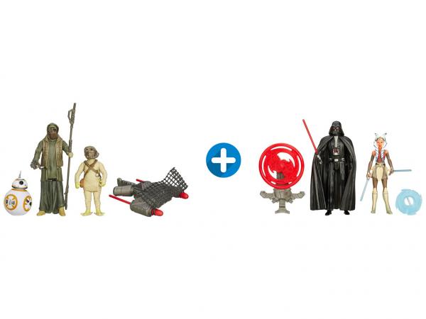 Bonecos Star Wars 4 Peças com Acessórios - Hasbro