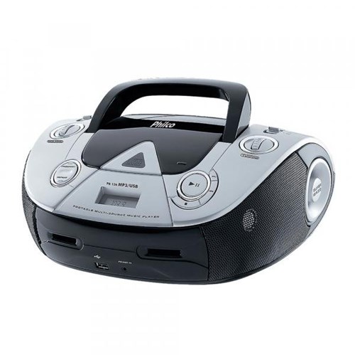 Boombox Áudio PB126 MP3 USB CD Player Philco Bivolt