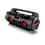Boombox Bazooka Sp218 Multilaser Bluetooth Preta Vermelha