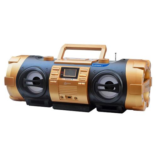 Boombox Lenoox 100w Rms com Rádio Fm Estéreo, Bluetooth, Cd e Mp3 Player, Entrada Usb e Bivolt