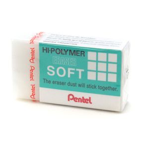 Borracha Plástica Branca Hi-Polymer Soft Grande Ref.ZES-08E Pentel