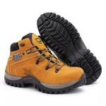 Bota Caterpillar de Couro Com Palmilha Em Gel