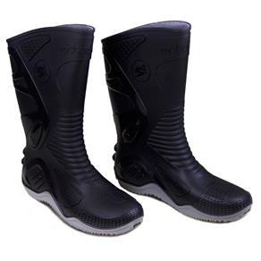 Bota de Pvc N41 Preto com Sola Cinza para Motoqueiro-Motosafe-84Bpm600C41