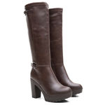 Bota Feminina Country Tratorada Proporciona Conforto Leve Marrom