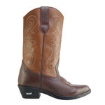 Bota Texana Hb Agabe Boots 200.002 - Lt Cafe+marrom - Solado De Couro Com Borracha