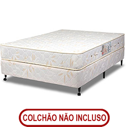 Tudo sobre 'Box Casal Castor Sleep Pro-Molejo Bambu 2 Rodízios - (138x188x23cm)'