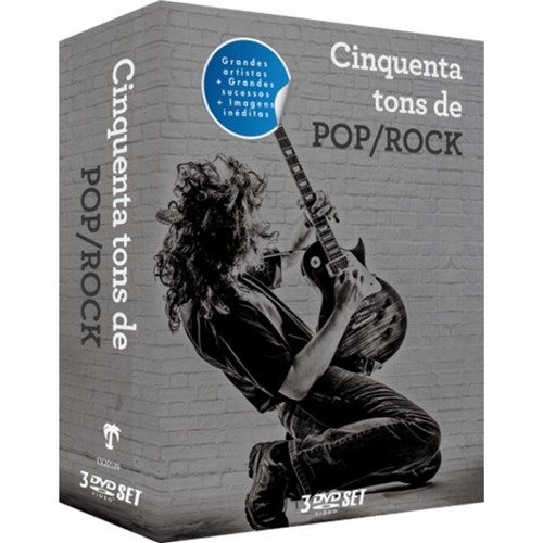 Box Cinquenta Tons de Pop Rock - 3 Dvds Rock