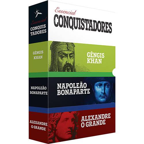 Tudo sobre 'Box de Livros - Essencial Conquistadores (3 Volumes) Gêngis Khan Napoleão Bonaparte Alexandre - o Grande'