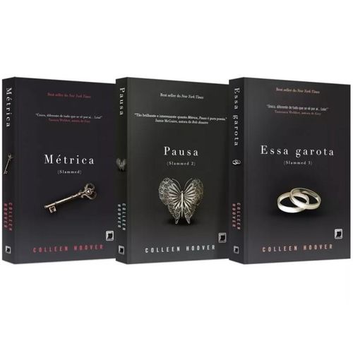 Box de Livros Slammed: Métrica, Pausa, Essa Garota