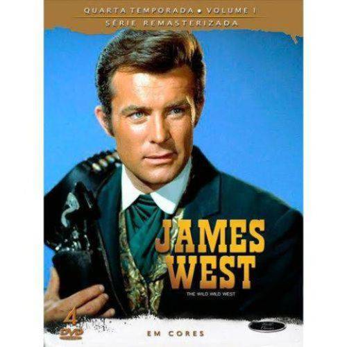 Box DVD James West Quarta Temporada Volume 1 Série Remasterizada