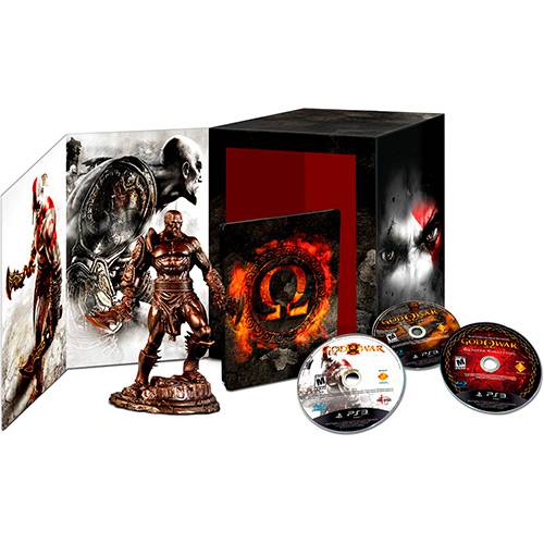 Tudo sobre 'Box Especial God Of War - Omega Collection - Edição com 5 Jogos da Saga + Estátua Colecionável do Kratos'