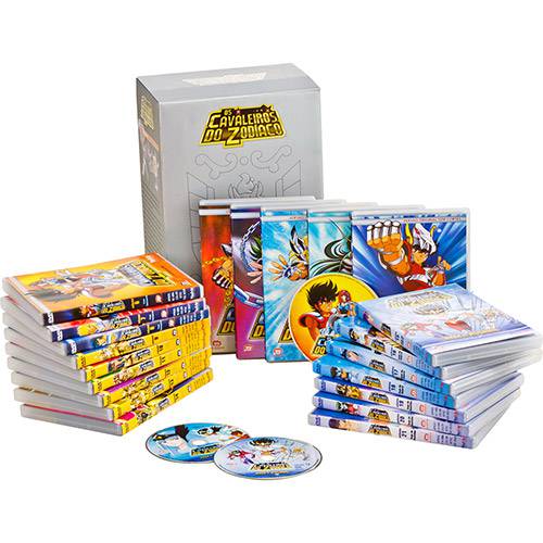 Tudo sobre 'Box Exclusivo Cavaleiros do Zodíaco: Saga Clássica Completa - Santuário, Asgard e Poseidon (21 DVDs)'