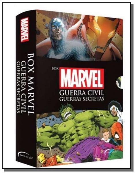 Box Marvel - Guerra Civil Guerras Secretas - Novo - Novo Seculo