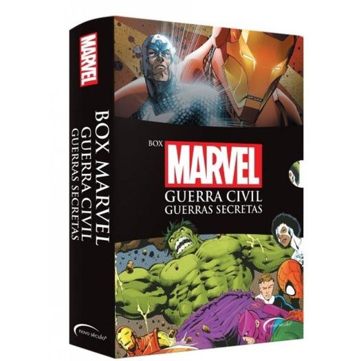 Box Marvel - Guerra Civil Guerras Secretas - Novo Seculo