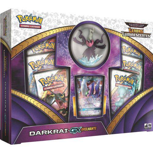 Box Pokémon Darkrai-gx Brilhante com Miniatura - Copag