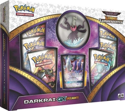 Box Pokémon Darkrai-GX Brilhante com Miniatura - Copag